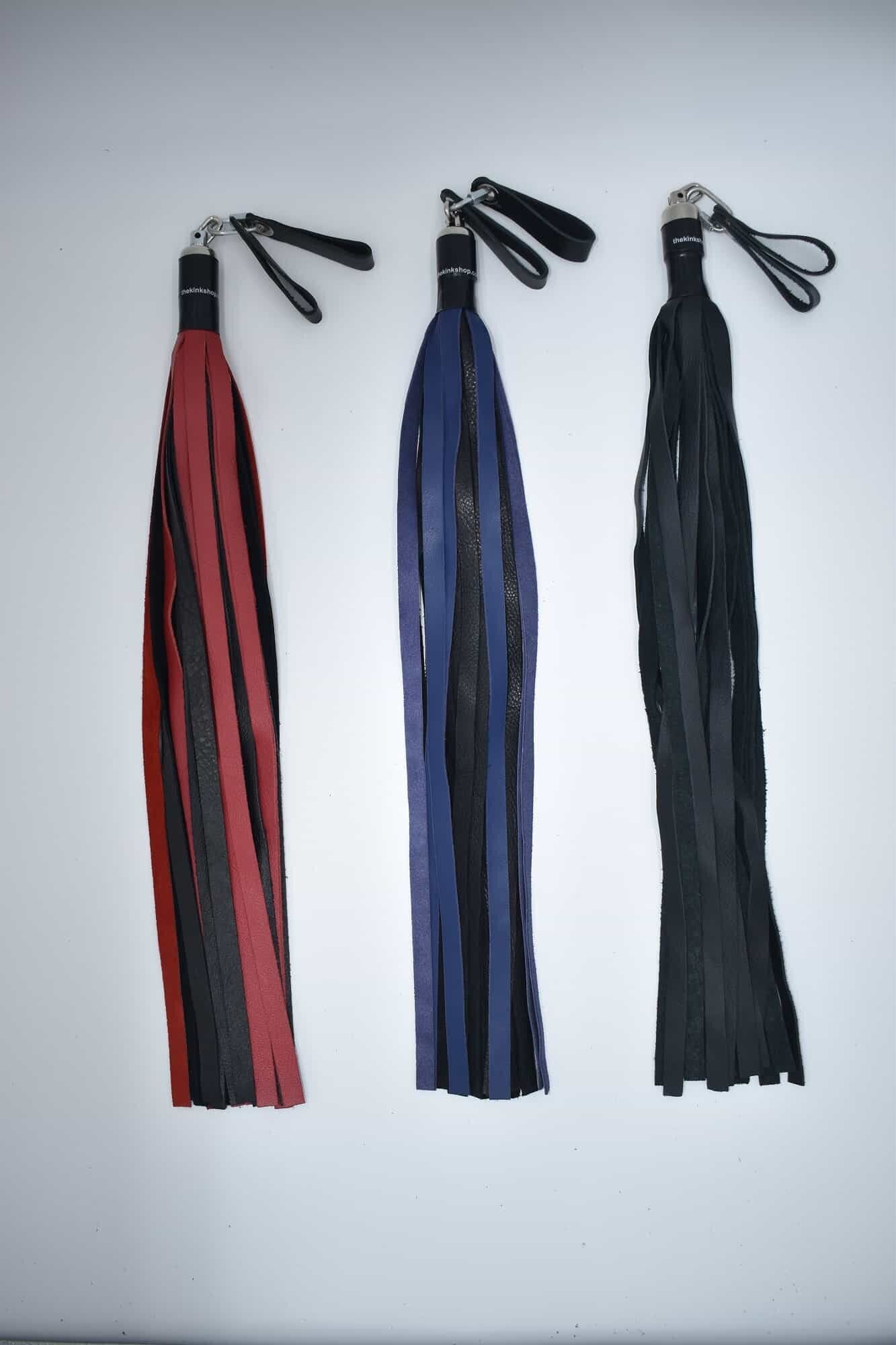 Chap Hide Floggers With Finger Loops 14 Chap Hide Floggers With Finger Loops - Image 12