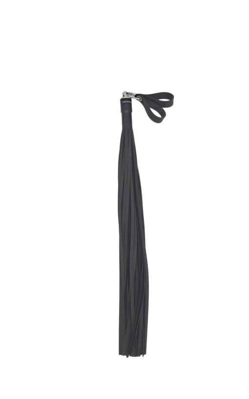 Painful Rubber 1/4” Flogger, Black, for Maximum Ouch - Image 5