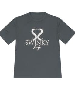Swinky Life Moisture-Wicking Tee — Retro Heart Logo Active Shirt
