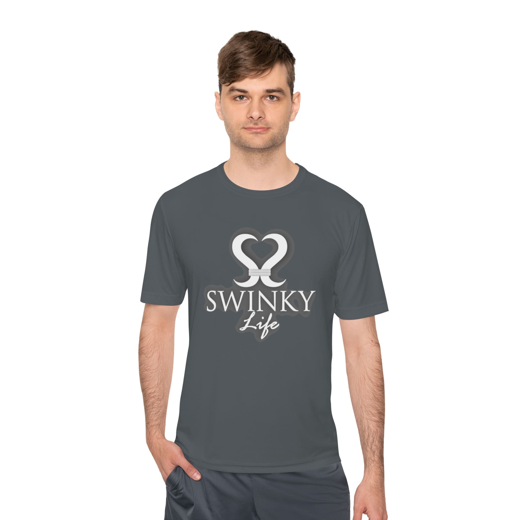 Swinky Life Moisture-Wicking Tee — Retro Heart Logo Active Shirt 5 Swinky Life Moisture-Wicking Tee — Retro Heart Logo Active Shirt - Image 3
