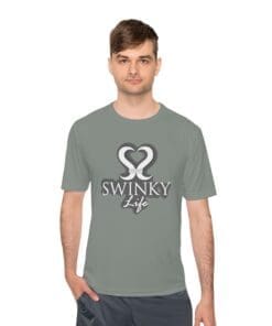 Swinky Life Moisture-Wicking Tee — Retro Heart Logo Active Shirt 24 Swinky Life - 8123796718997868574 2048